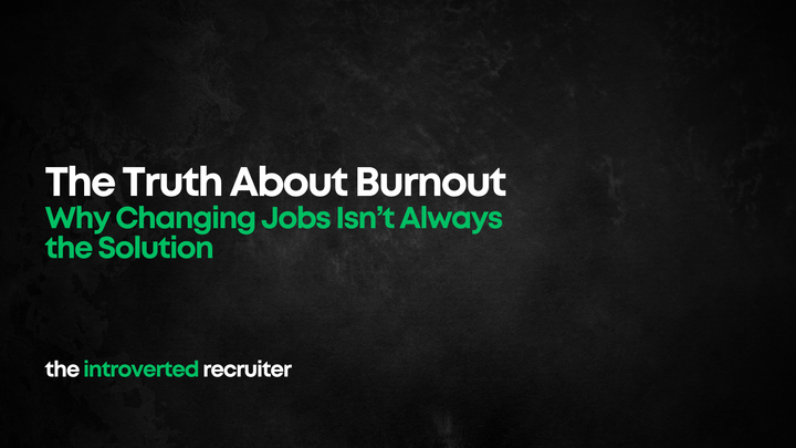 The Truth About Burnout: Why Changing Jobs Isn’t Always the Solution