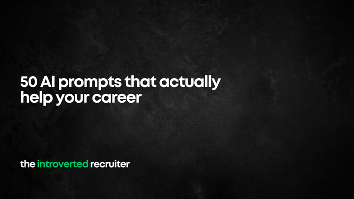 50 ChatGPT prompts that actually help your career